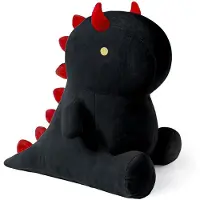 Sonstiges Plüschtier Dinosaurier Kuscheltier Kawaii Dino Plüsch Kissen Spielzeug Wurfkissen Schmusetier Schwarz 35cm