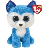 TY Beanie Boos Prince Husky Plüschtier 15 cm blau