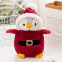Sonstiges Pinguin Stofftier Plüschtier 20cm Weihnachtsmann