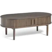 Selsey Meta - Couchtisch, dunkles Eichenholz, 120 cm