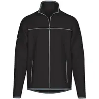 Trigema 1100000002199 "Praktische Sportjacke aus Microfaser", Herren, Gr. XL, schwarz, Strick, 92% Polyester, 8% Elastan, lang, Jacken 1100000002199