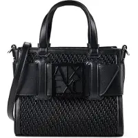 Armani Exchange für Damen. XW000392AF26444MC043 Tasche Susy mit geflochtener Textur schwarz (OSFA), Lässig, Polyester