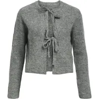 Object Kurzer Wollgemisch Strickjacke