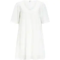 Object Bestickte V-ausschnitt Kleid