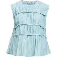 Object Geraffte Ärmellose Bluse