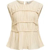 Object Geraffte Ärmellose Bluse