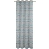 Wirth Vorhang "Benewitz" Gr. 5, blau, B:132cm H:255cm, Jacquard, Baumwolle, Polyester, Gardinen, Vorhang