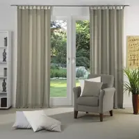 Wirth Vorhang "Torbole" Gr. 3, braun (mittelbraun), B:132cm H:175cm, Jacquard, Baumwolle, Polyester, Gardinen, Vorhang