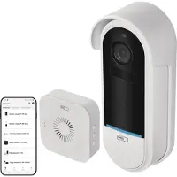 Emos H4032, 17,8 cm (7"), 1920 x 1080 Pixel, 10 m, Weiß, IP65, Tasten
