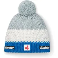 Eisbar - Kid's Star Pompon Mütze Ski Austria - Mütze Gr 55 cm - 7-8 Years grau