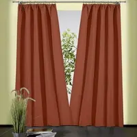 Weckbrodt Vorhang "Sento" Gr. 3, orange (terra), B:135cm H:230cm, Baumwolle, Polyester, Gardinen, Vorhang, Baumwolle, blickdicht, matte Struktur, unifarben, Gardine, Store