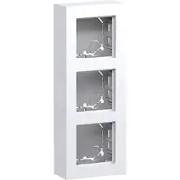 Hager WAD8311WG Gehäuse 3fach, flache Ausführung, AP, A.8, lichtweiß glänzend