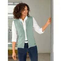 Casual Looks Strickweste , Damen, Gr. 50, grün (kalkmint), 50% Baumwolle, 50% Polyacryl, unifarben, Westen Strickweste