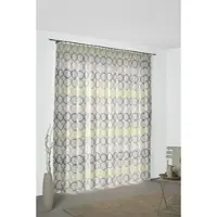 Wirth 1100000002199 "Zirbello" Gr. 4, grün, B:132cm H:245cm, Jacquard, Baumwolle, Polyester, Gardinen, 1100000002199