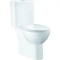 GROHE Bau Keramik Set Stand-Tiefspül-WC-Kombination, alpinweiß, 39346000