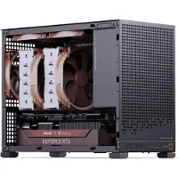 Jonsbo D32 PRO, Midi Tower, PC, Schwarz, Mini-ITX, micro ATX, Stahl, Gaming