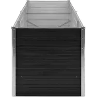 vidaXL Garten-Hochbeet Verzinkter Stahl 480x80x77 cm Anthrazit