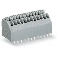 Wago 250-324 Leiterplattenklemme,Drücker,0,5 mm2,grau 250324 - 15 Stück