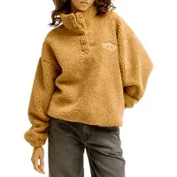 Billabong Fleecepullover "RUN THE ROAD", sportlich, mit kurzer Knopfleiste, auch in großen Größen