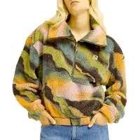 Billabong - Women's Barra Half Zip - Fleecepullover Gr L bunt