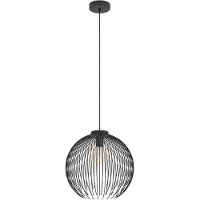 Eglo Hängeleuchte VENEZUELA, schwarz, Ø 40 cm, Metall, E27