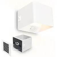 Briloner LED-Akku-Wandlampe Barro, weiß, Breite 8 cm, Metall, Sensor