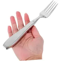 Markenlos Edelstahl Geschirr Mit Anti-rüttel-gabel Gewichtetes Besteck Für Senioren Und Behinderte Ergonomisches Design Für Bequemes Essen Zu Hause Rehabilitationszentren