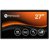 Agneovo QX2702, CCTV-Monitor, Decke/Wand, Schwarz, Metall, IK08, IK10, 68,6 cm (27")