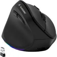 Blue Stork Bluestork - Ergonomische Vertikale Kabellose Maus 4800 DPI RGB Links