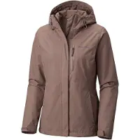 Columbia Women's Pouring Adventure 3 Jacket, Waterproof Rain Jacket, Iron, X-Sma