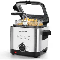 Aigostar Fries Mini Fritteuse,Temperaturkontrolle 1,5 L 900 W