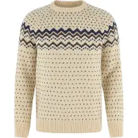 Fjällräven övik Knit Sweater M light beige-navy (191-560) L