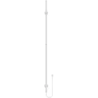 BELVIT Badheizkörper elektrisch, Handtuchheizkörper, 150cm, 60W, Weiß Glänzend