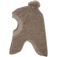 Maximo Wollfleece-Schlupfmütze mit Bommel, braun, 47