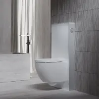 Steinberg Serie 710 Vorwandelement für Wand-WC, 2-Mengen Spülkasten, 7101100W, Farbe: Weiß