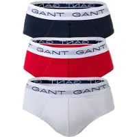 Gant Slip "Slip BRIEF 3-PACK 3er Pack", Herren, Gr. 3XL, bunt (mehrfarbig), Obermaterial: 95% Baumwolle CO. 5% Elasthan EL., Unterhosen Slip