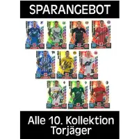 Topps Match Attax - 2017/18 - 10. Kollektion - ALLE 10 Torjäger