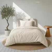 Merkloos Baumwoll-Satin Bettbezugset 135 x 200 cm