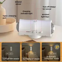 StarTech.com LED-Nachtlicht - Magnetische Wandleuchte - Bewegungssensor - 8-teilig - Weiß - Auf- und Abwärtsbeleuchtung - Wiederaufladbar 1500 mAh