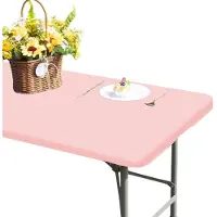 Merkloos Set von 2 Wasserdichten Picknicktischdecken mit Gummizug