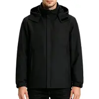 Merkloos Leichte wasserdichte Regenjacke – Schwarz – ideal für Golf und Freizeit