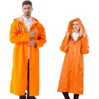 Merkloos Wasserdichtes Uni Regenjacke mit Verstellbarer Kapuze