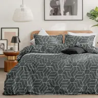 Merkloos Bettbezug Set Geometrisch 220x240 cm mit 2 Kissenbezügen