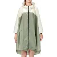 Merkloos Regenjacke Damen Wasserdicht - Leichte Reise-Regenjacke - Modisch - Mit Kapuze - Ultraleicht - 100% Polyester - Länge 92 cm - Wasserdichte Jacke