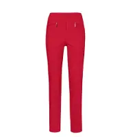 Goldner 2-in-1-Hose "Schlupfhose LOUISA mit Steppnähten", Damen, Gr. 38, N-Gr, rot, Obermaterial: 67% Baumwolle CO. 28% Polyamid PA. 5% Elasthan EL., Hosen 2-in-1-Hose, Ohne