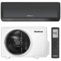Buderus Split Klimaanlage Komplett-Set | Logacool AC186i.3 | Schwarz | 2,6 kW