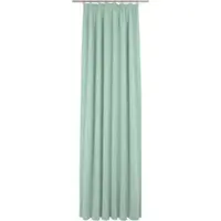Wirth Vorhang "Sunday" Gr. 5, grün (mint), B:141cm H:255cm, Jacquard, Baumwolle, Polyester, Gardinen, Vorhang, nach Maß