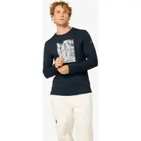 Super.natural M Triple Ski LS blueberry/various (W55) XL
