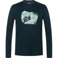 Super.natural M Snow Tour LS blueberry/various (W55) M