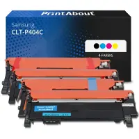 PrintAbout Toner kompatibel mit Samsung CLT-P404C (SU365A) - 4-farbig - Multipack